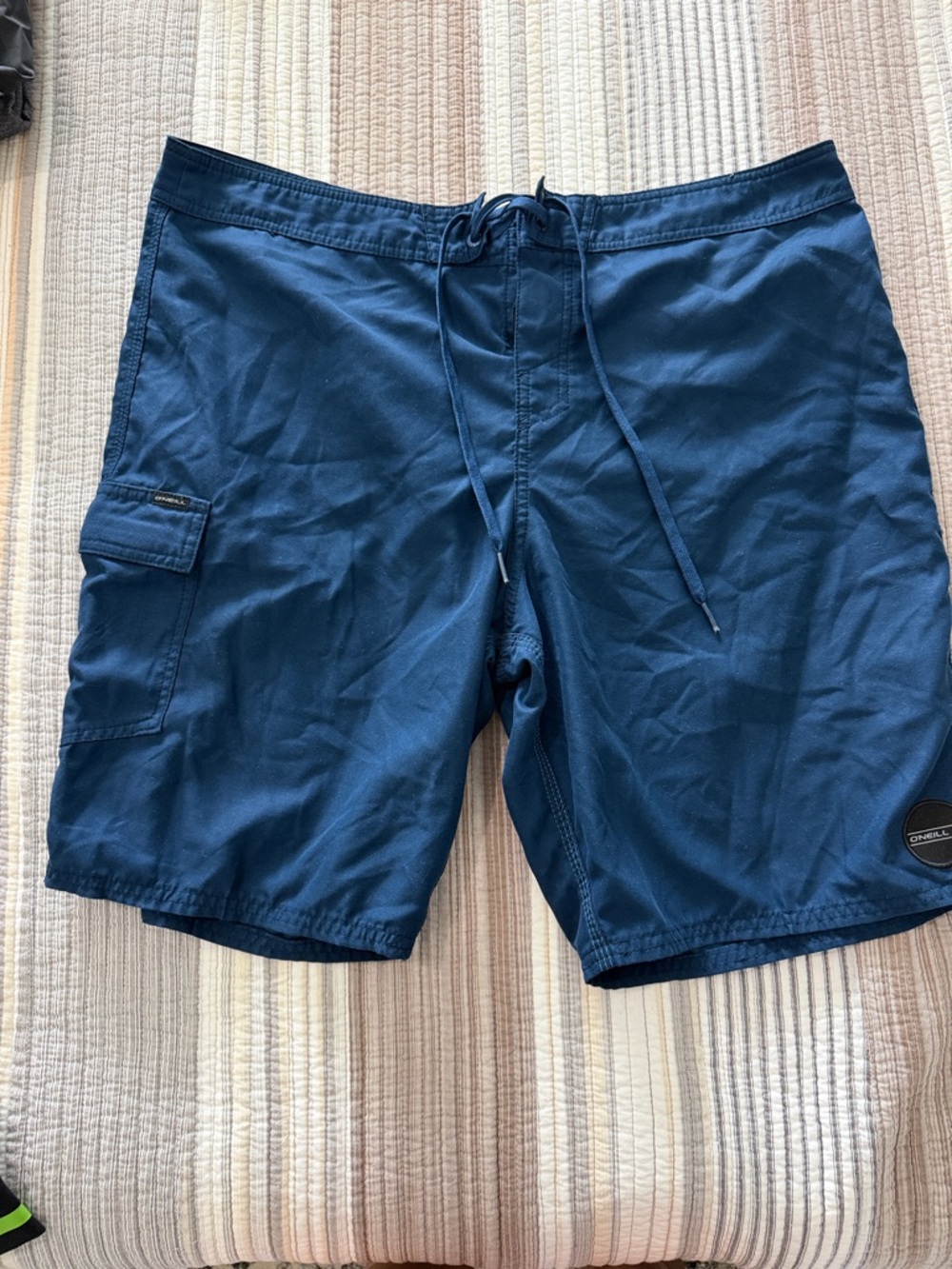 O'Neill Men's Solid Navy Blue Board Shorts